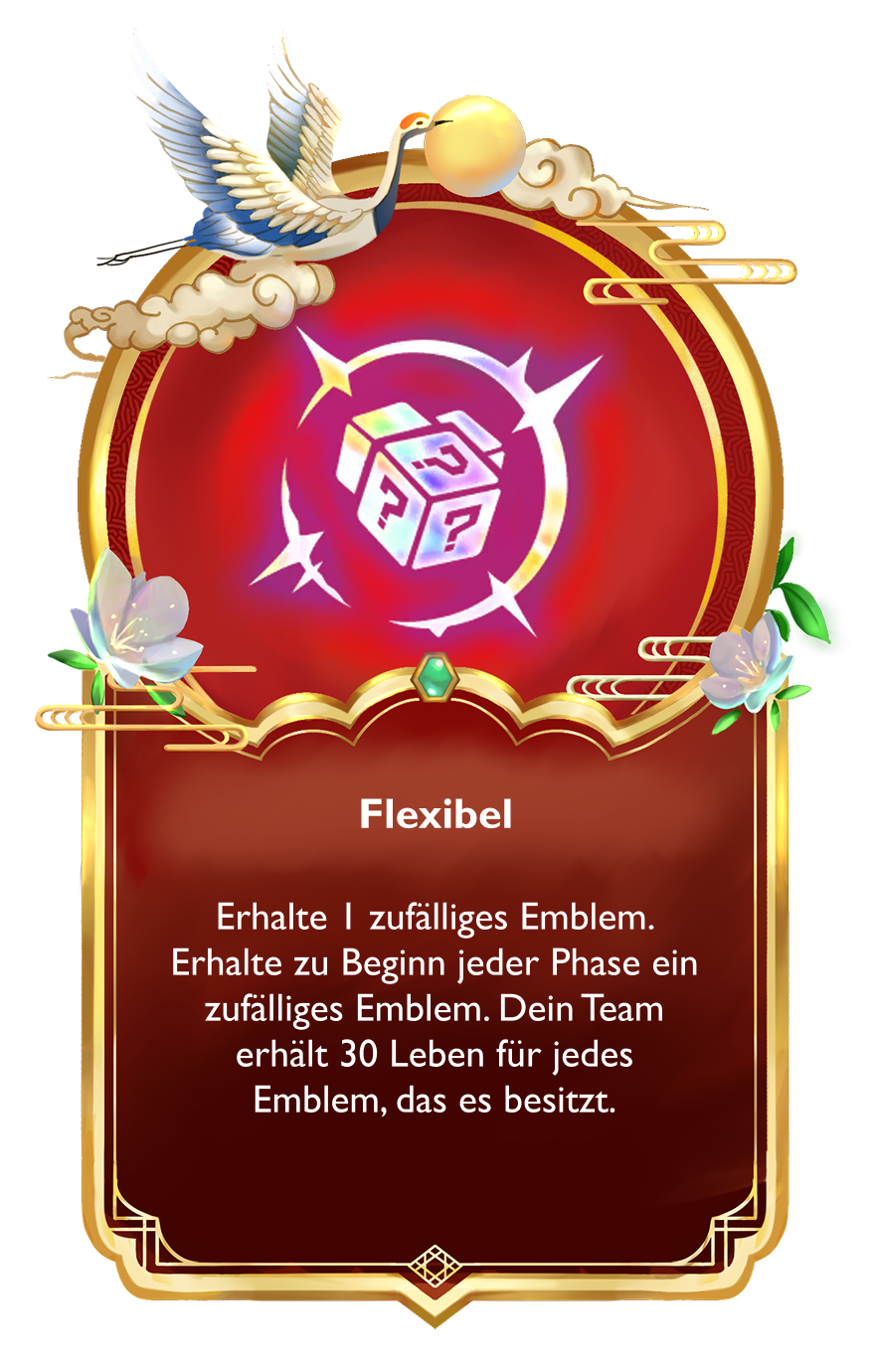 The Flexible augment card localized into german